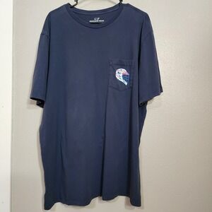 Vineyard‎ Vines XL Midnight Blue Red White Lacrosse Stick Short Sleeve T-Shirt